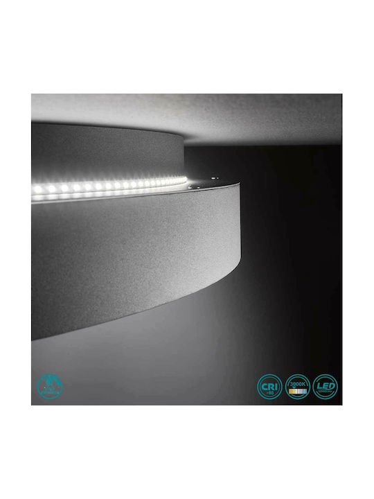 Wofi Таванно осветление 59бр Сив с Вграден LED