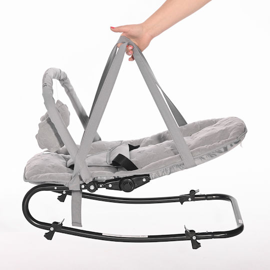 Lorelli Manual Baby Relax Eliza Luxe Frosty Green Stars for Child up to 9kg