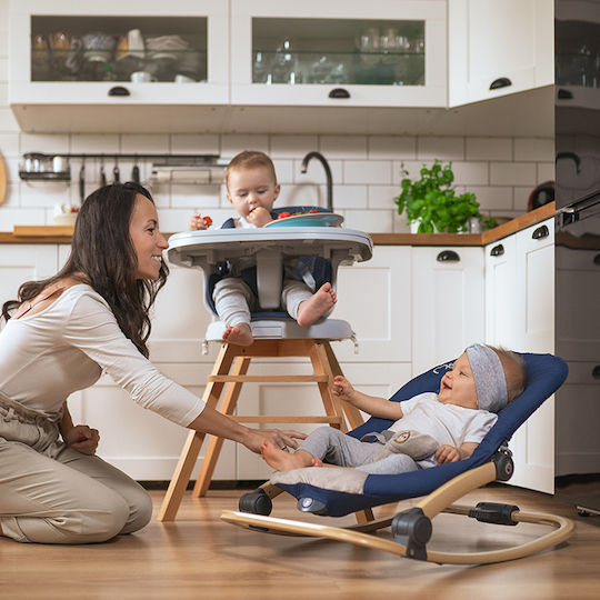 Momi Electric Baby Relax Lumiwood with Music and Vibration Gray for Child up to 9kg