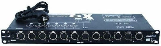 Eurolite DMX-6 DMX Splitter για Κονσόλα Φωτισμού / 2 Εισόδους XLR με Τοποθέτηση Rack