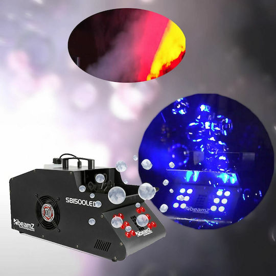 BeamZPro SB1500LED Μηχανή Φυσαλίδων LED 1500W με Ασύρματο Χειριστήριο και Δυνατότητα Σύνδεσης με Κονσόλα Φωτισμού