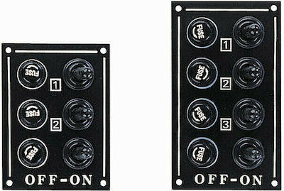 Eval Boat Switch with Panels Πίνακας Αδιάβροχος Τύπος με 4 Διακόπτες