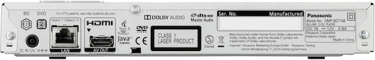 Panasonic Blu-Ray Player DMP-BDT168 με USB Media Player Ασημί