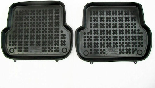 Rezaw Plast Set of Front and Rear Mats 4pcs Tray Type for Audi A4 2001-2008 Black