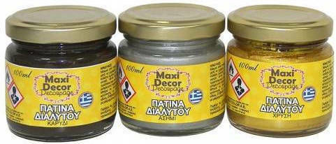 Maxi Decor Πατίνα Διαλυτού Πατίνα Decoupage 100ml