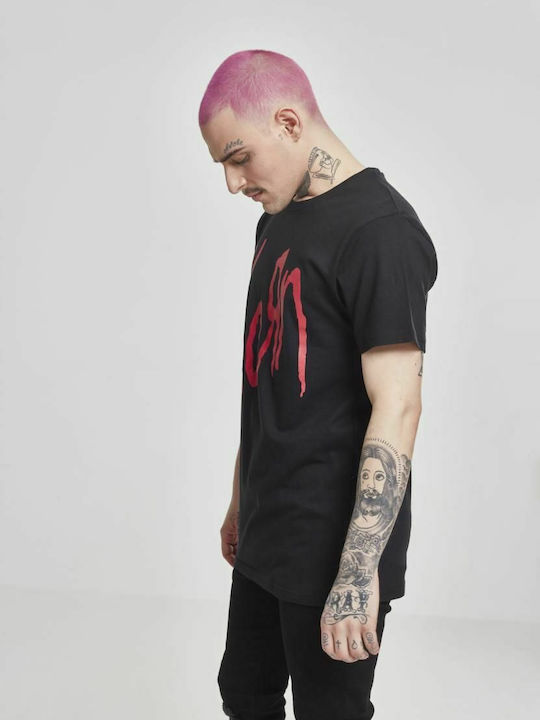 Merchcode Korn Logo T-shirt σε Μαύρο χρώμα