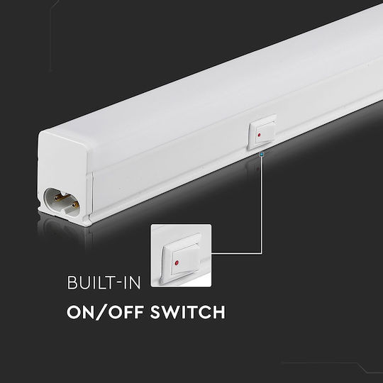 V-TAC Φωτιστικό Πάγκου Κουζίνας LED 16W Θερμό Λευκό με Διακόπτη Μ120xΒ2.3xΥ3εκ.