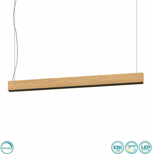 Eglo Termini 1 Commercial Linear LED Ceiling Light Warm White IP20 Dimmable 106.5cm