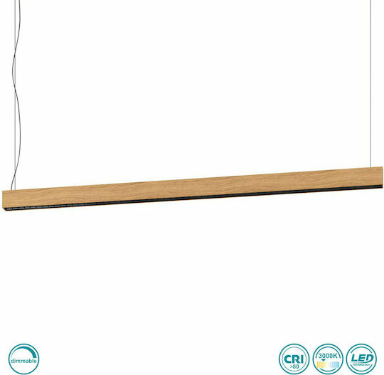 Eglo Termini 1 LED Kommerzielle lineare Beleuchtung Leuchte Decke Warmes Weiß IP20 mit einstellbarer Helligkeit 159cm