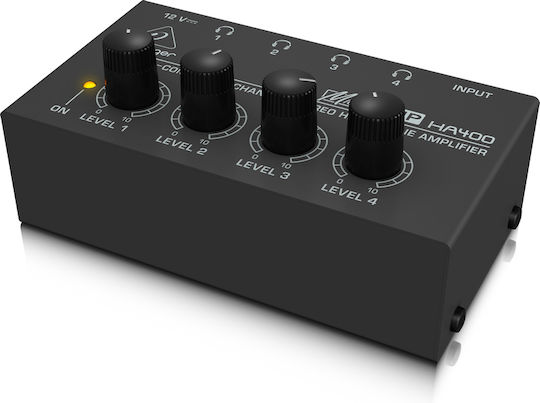 N-Audio HA400 Desktop Analog Headphone Amplifier 4 Channels with Jack 6.3mm