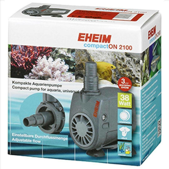 Eheim Compact On 2100 Aquarium Circulation Pump 38W With Cable 2.40m 1400-2100 L/H