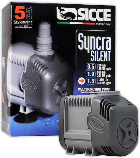 Sicce Syncra Silent 1.5 Aquarium Circulation Pump 23W 1,350 L/H