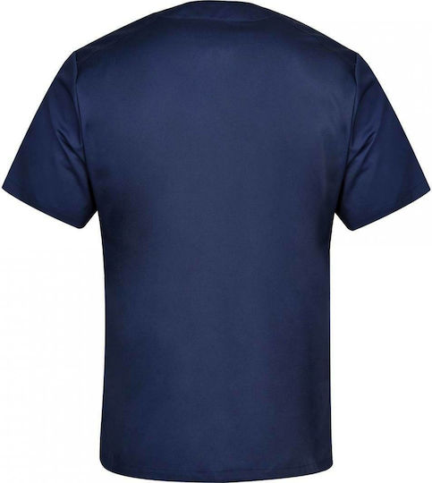 B-Well Marco Men's Navy Blue Medical Blouse Cotton and Polyester