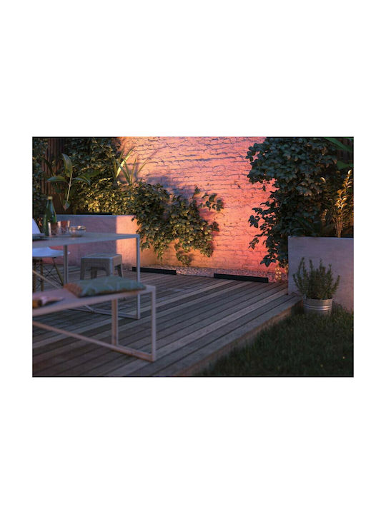 Philips Amarant Outdoor Floor Lamp LED Wall Washer 20W with Warm White Light IP65 Black