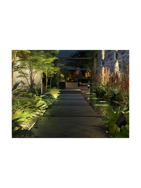 Philips Amarant Outdoor Floor Lamp LED Wall Washer 20W with Warm White Light IP65 Black