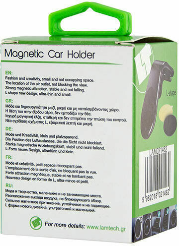 Lamtech Βάση Κινητού Αυτοκινήτου Magnetic Car Holder Clip με Μαγνήτη