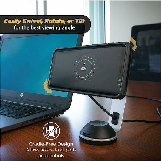 Scosche Βάση Κινητού Αυτοκινήτου MagicMount Pro Charge Qi Wireless Charge με Μαγνήτη και Ασύρματη Φόρτιση Μαύρη