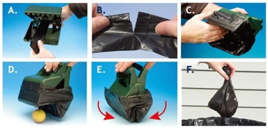 Pawise Lopată pentru Colectarea Excrementelor de Câine Negru
