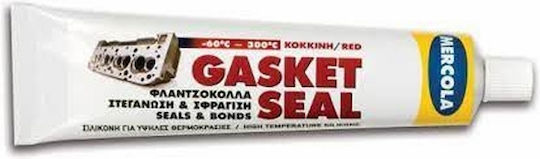 Mercola Gasket Seal High Temperature Flange Glue Red 80ml