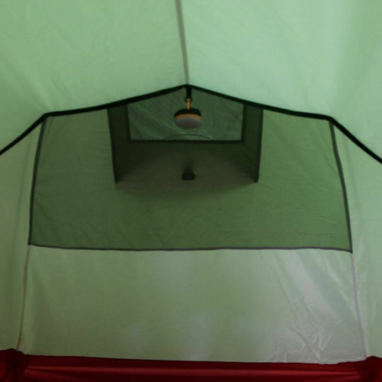 High Peak Kite 2 Camping Tent Tunnel Mountaineering Green with Double Cloth 4 Seasons for 2 People Waterproof 3000mm 420x120x90cm