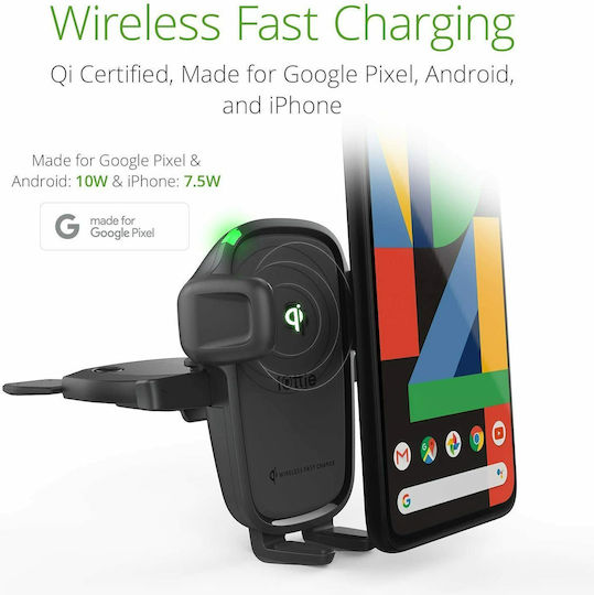iOttie Car Mobile Mount with Magnet and Wireless Charging Black