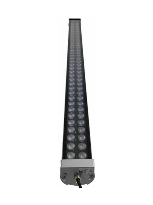 GloboStar Außenleuchte LED Wall Washer 72W mit Blau Licht IP66 Silber