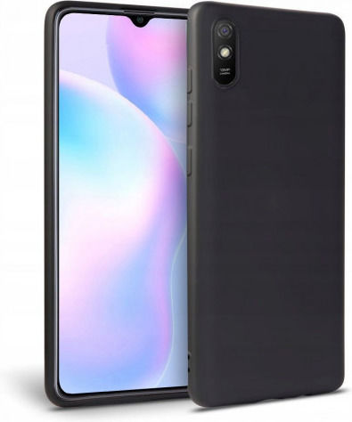 Caselab Soft Touch Back Cover Σιλικόνης Μαύρο (Redmi 9A / 9AT)