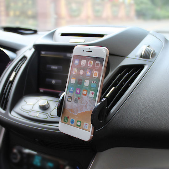 Auto Gs Phone Holder Feral Car Mobile Mount with Adjustable Hooks Black