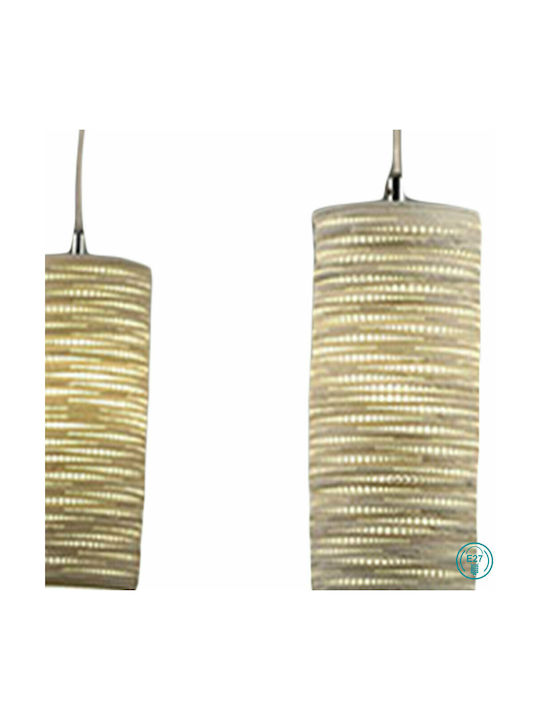 Fabas Luce Marbella Hängelampe Weiß mit Fassung E27