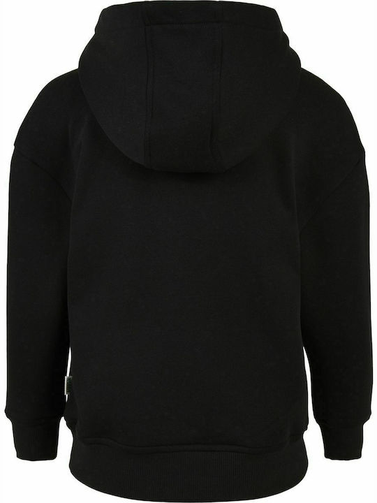 Urban Classics Kids Fleece Sweatshirt with Hood Black Organic