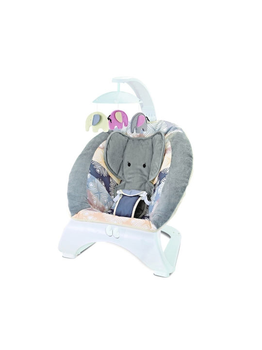 Bebe Stars Ηλεκτρικό Relax Μωρού Elephant Grey με Μουσική και Δόνηση για Παιδί έως 11.3kg