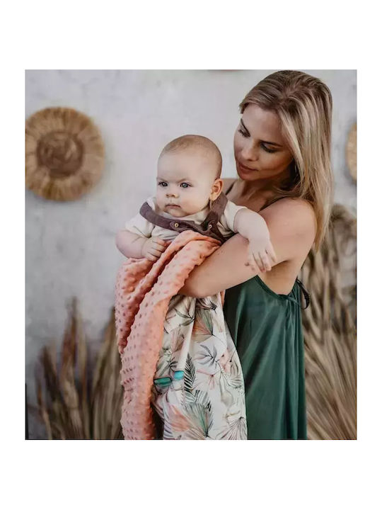 La Millou Blanket Nursery Swaddling Blankets Boho Coco Velvet Khaki 80x100cm