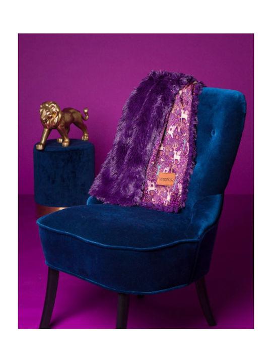 Bizzi Growin Blanket Nursery Swaddling Blankets Koochicoo Velvet Purple 90x90cm