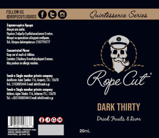 Rope Cut Flavor Shot 20ml/60ml 1τμχ Dark Thirty