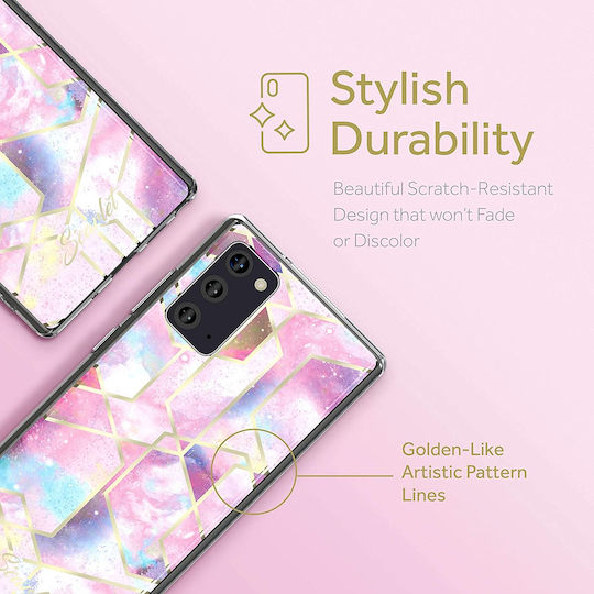 Ghostek Stylish Scarlet Back Cover Silicon Pink Stardust (Galaxy Note 20)