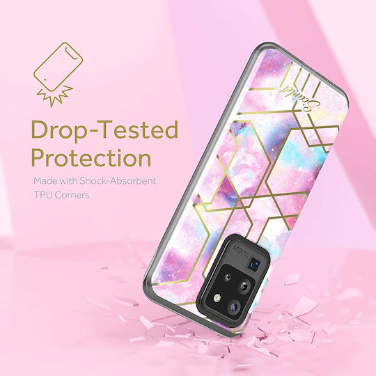 Ghostek Stylish Scarlet Back Cover Silicon Pink Stardust (Galaxy S20 Ultra)