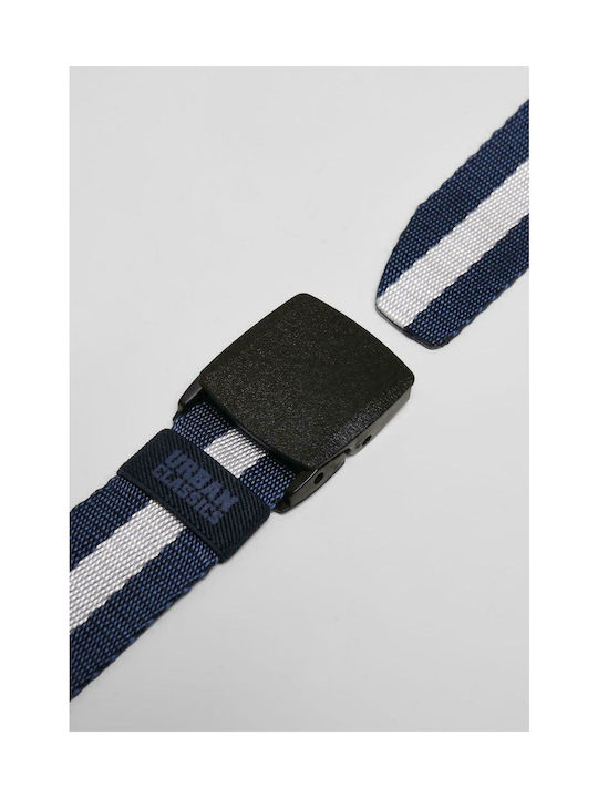 Urban Classics TB3908 Men's Fabric Webbing Belt Belt Navy Blue