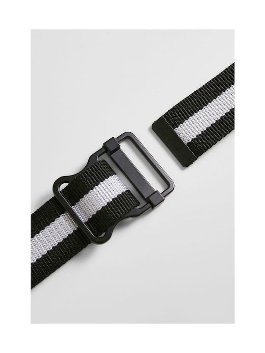 Urban Classics TB3576 Curea Bărbătească Textilă Curea de webbing Neagră