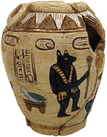 Wave Egypt Vase with Hole Διακοσμητικό Ενυδρείου Αιγυπτιακό Αγγείο με Τρύπα
