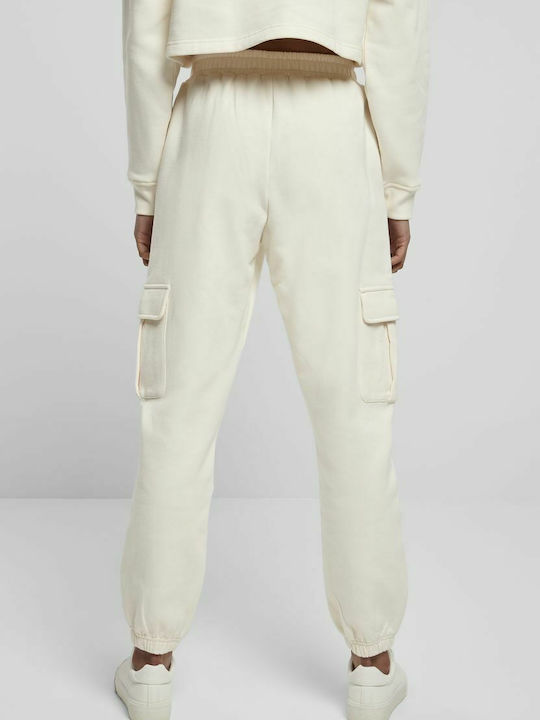 Jogginghose Jogger Vlies White Sand