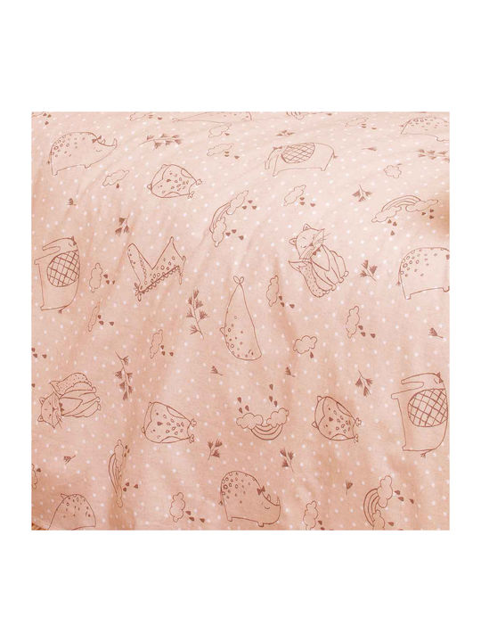 Melinen Happy Swaddle Wrap Pink 85x85cm.