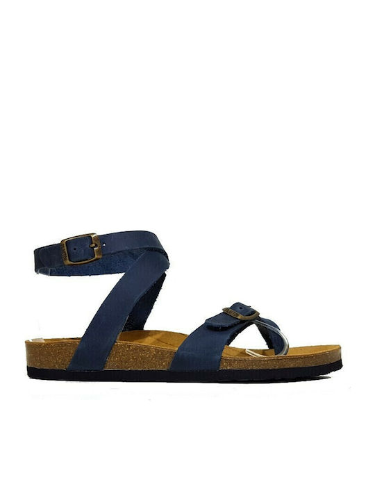 Leather Women's Flat Sandals Anatomic Marino