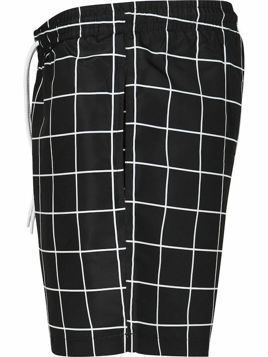 Men's Swimwear Bermuda Black/white with Patterns
