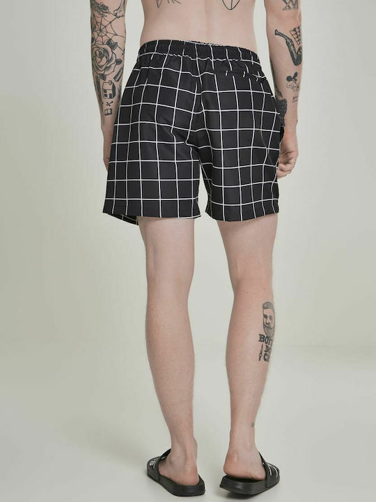 Men's Swimwear Bermuda Black/white with Patterns