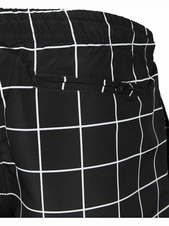 Men's Swimwear Bermuda Black/white with Patterns