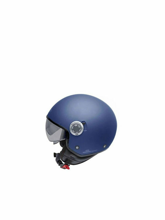Garibaldi G20 Blue Mat Κράνος Μηχανής Jet ECE 22.05 με Sunvisor