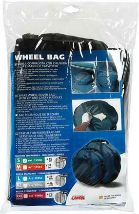 Lampa Protective Covers for Car Tires XXL 70x23cm 1pcs Black
