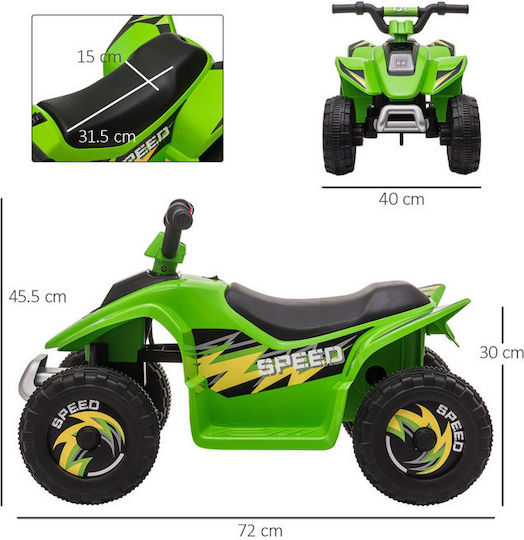 Kids Scooter Licensed Pig Electric 6 Volt Green