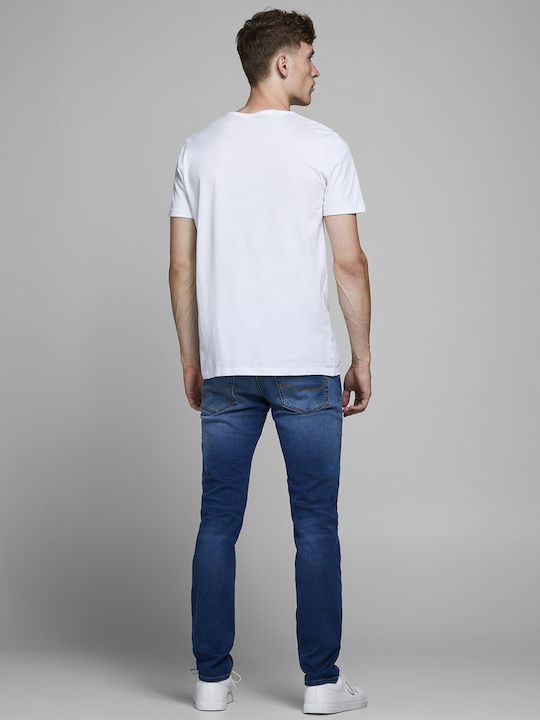 Jack & Jones Pantaloni de Bărbați din Jean în Croială Slim albastru denim