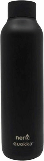 Quokka Solid Bottle Thermos Stainless Steel BPA Free 630ml Black